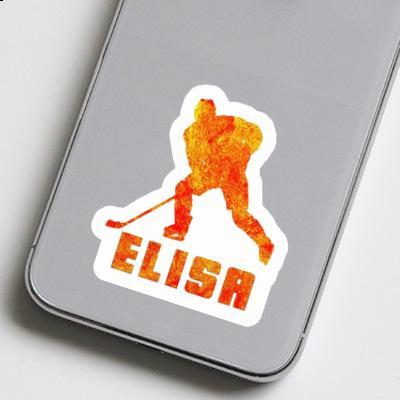 Sticker Eishockeyspieler Elisa Laptop Image