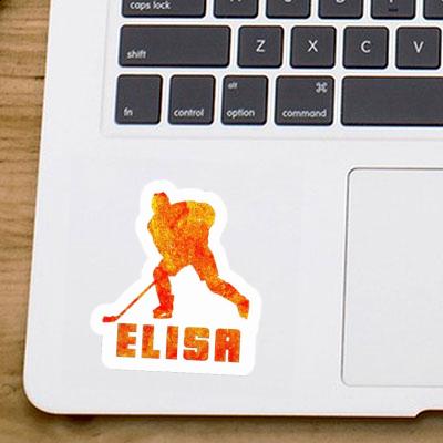 Sticker Eishockeyspieler Elisa Notebook Image