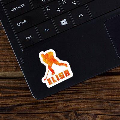 Sticker Elisa Hockey Player Laptop Image