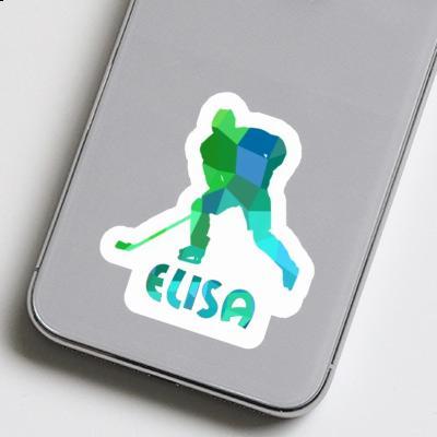 Hockey Player Sticker Elisa Laptop Image