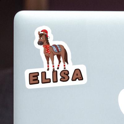 Christmas Horse Sticker Elisa Gift package Image