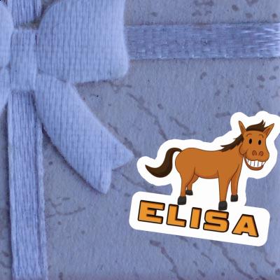 Elisa Autocollant Cheval sourire Notebook Image