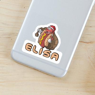 Elisa Aufkleber Hot Dog Laptop Image