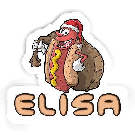 Hot Dog Sticker Elisa Laptop Image