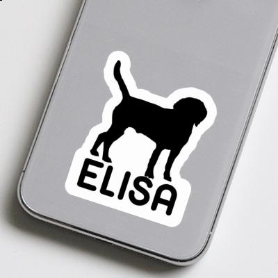 Dog Sticker Elisa Notebook Image