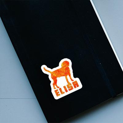 Sticker Elisa Dog Notebook Image