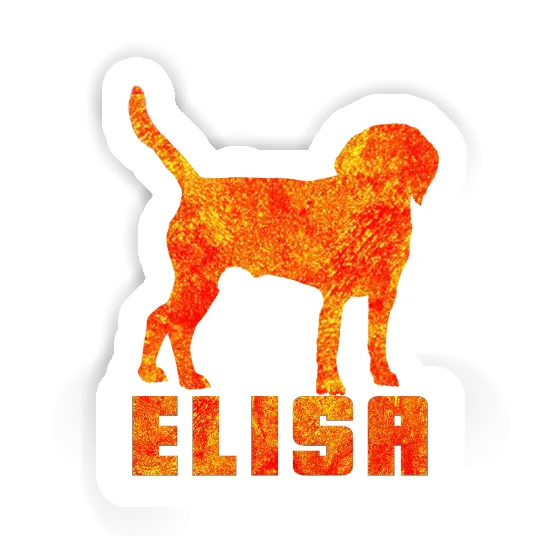 Sticker Elisa Dog Laptop Image