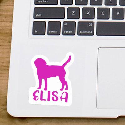 Dog Sticker Elisa Notebook Image