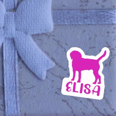 Dog Sticker Elisa Notebook Image