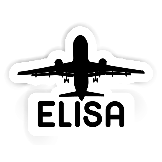 Sticker Jumbo-Jet Elisa Laptop Image