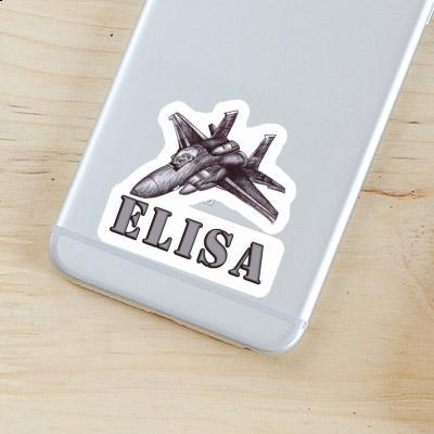 Plane Sticker Elisa Notebook Image