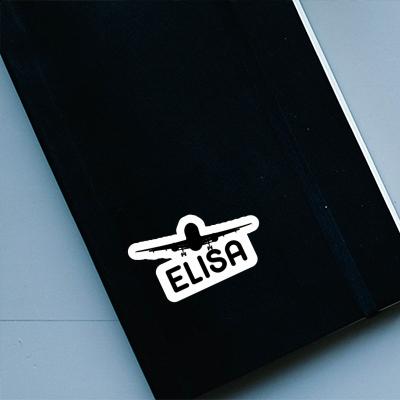 Sticker Elisa Airplane Image