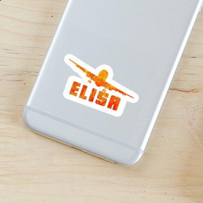 Sticker Elisa Airplane Notebook Image