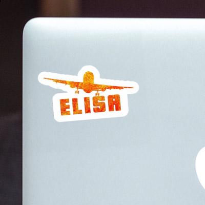 Sticker Elisa Airplane Image