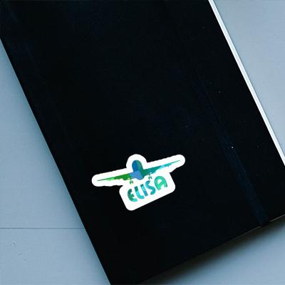 Sticker Elisa Airplane Notebook Image