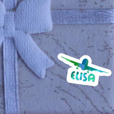 Sticker Elisa Flugzeug Image