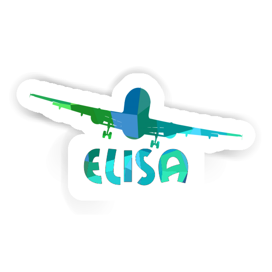 Sticker Elisa Airplane Image