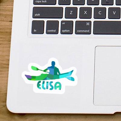 Sticker Kajakfahrer Elisa Laptop Image