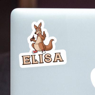 Kangaroo Sticker Elisa Laptop Image