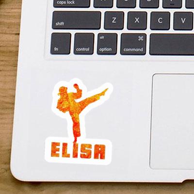 Karateka Sticker Elisa Laptop Image