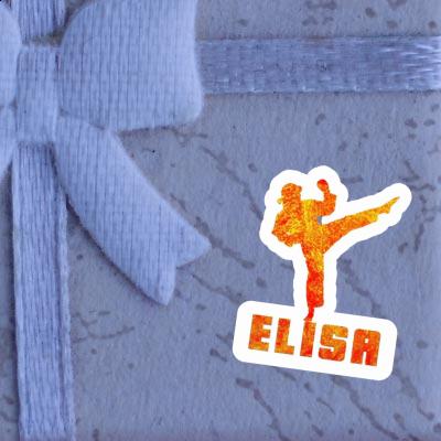 Sticker Karateka Elisa Laptop Image