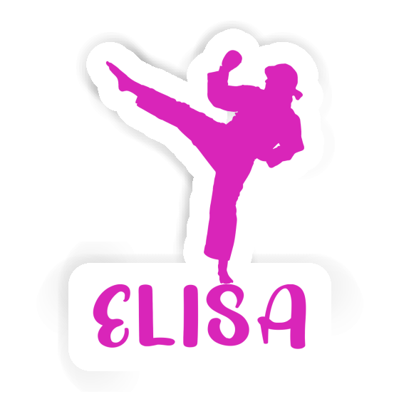 Karateka Sticker Elisa Notebook Image