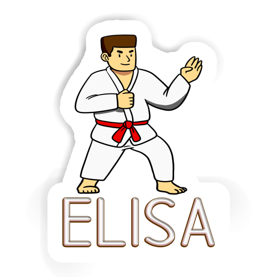 Sticker Karateka Elisa Laptop Image