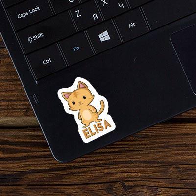 Sticker Elisa Cat Notebook Image