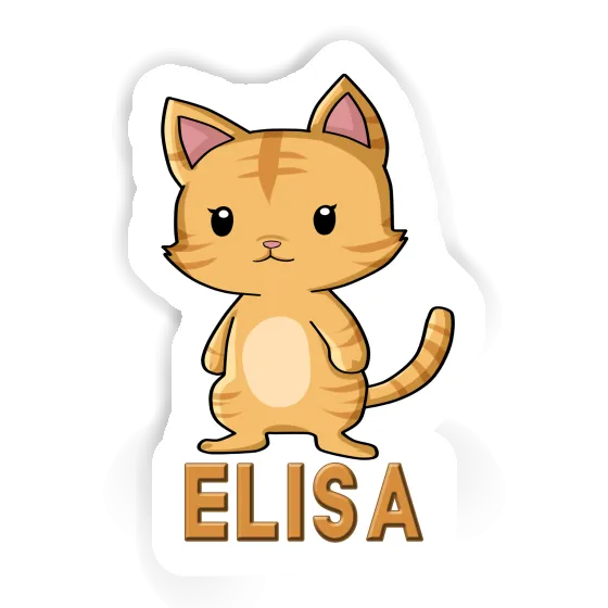 Sticker Elisa Cat Laptop Image