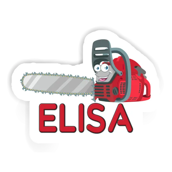 Elisa Sticker Chainsaw Image