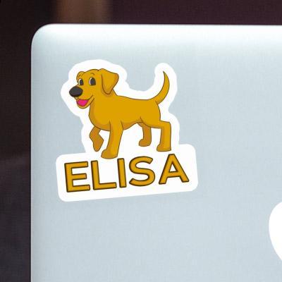 Labrador Sticker Elisa Laptop Image