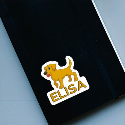 Labrador Sticker Elisa Notebook Image