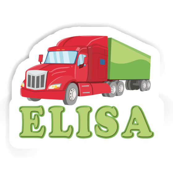 Sticker Articulated lorry Elisa Gift package Image