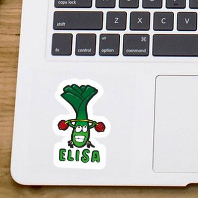 Gewichtheber Sticker Elisa Notebook Image