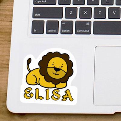 Lion Autocollant Elisa Notebook Image