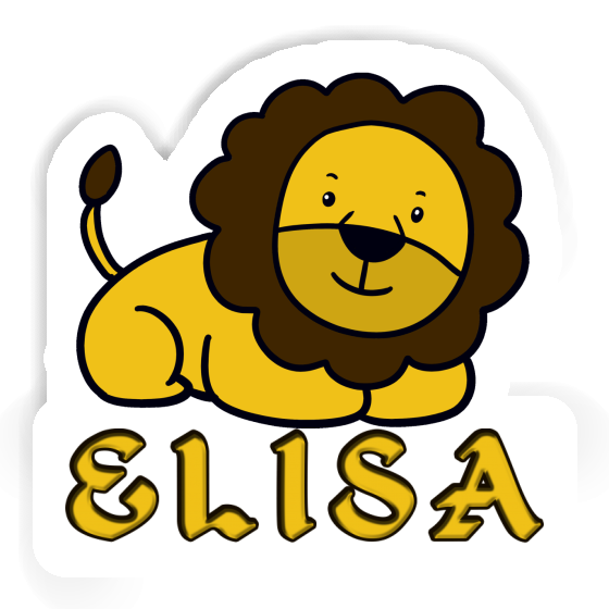 Elisa Sticker Lion Laptop Image