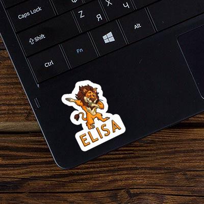 Lion Sticker Elisa Laptop Image