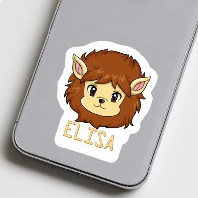 Elisa Autocollant Tête de lion Laptop Image