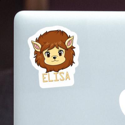 Elisa Autocollant Tête de lion Notebook Image