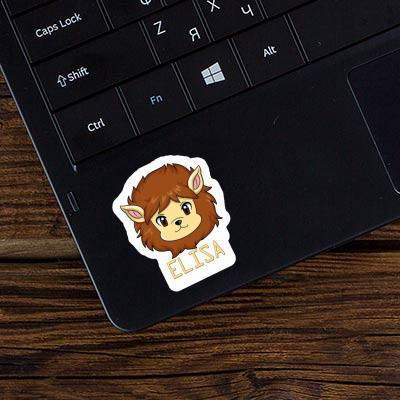 Sticker Elisa Lion Laptop Image