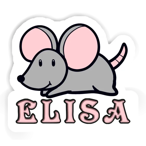 Maus Aufkleber Elisa Notebook Image