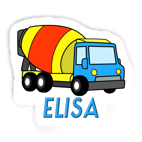 Sticker Elisa Mixer Truck Image