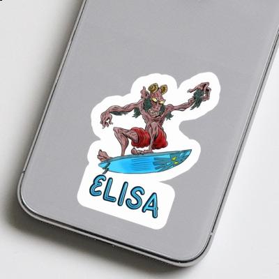 Sticker Elisa Surfer Image