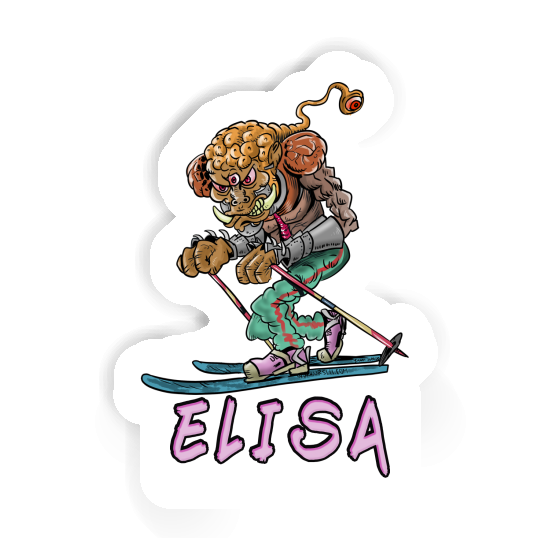 Sticker Skier Elisa Image