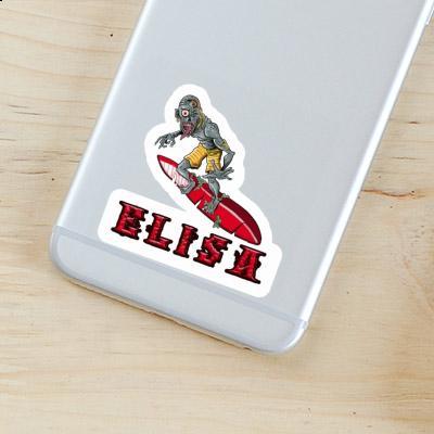 Surfer Sticker Elisa Laptop Image