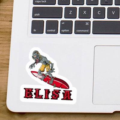 Sticker Elisa Wave Rider Laptop Image