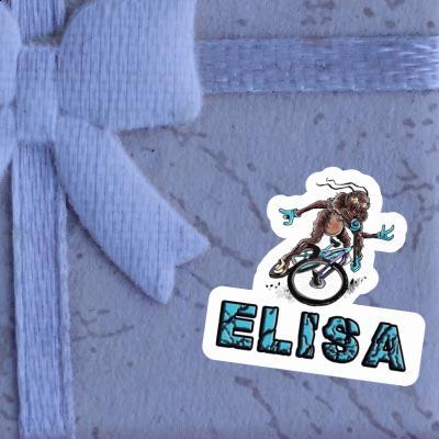 Elisa Sticker Biker Laptop Image