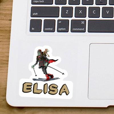 Telemarker Sticker Elisa Laptop Image