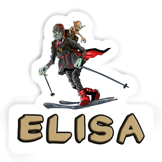 Telemarker Sticker Elisa Notebook Image