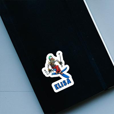 Sticker Elisa Skier Laptop Image